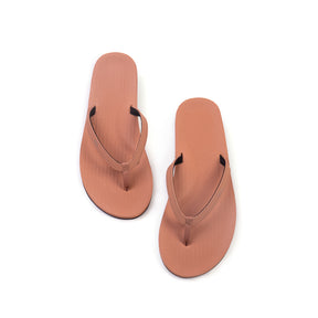 Women's Flip Flops - Rust