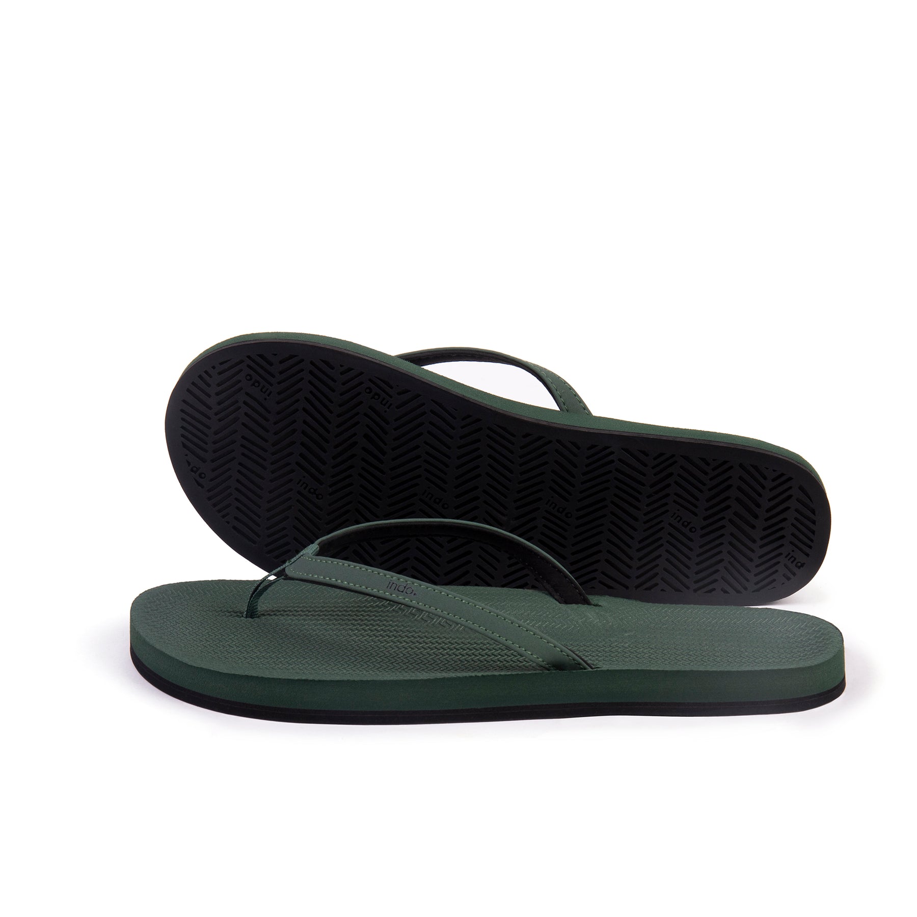 Women's Flip Flops - Leaf