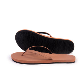 Women's Flip Flops - Rust